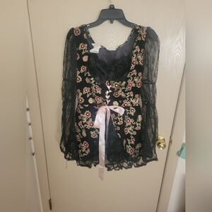 Rubie's Vintage Renaissance Boho Style Dress Womens Size Small